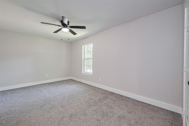 5032 Briscoe St, Houston, TX 77033 - unfurnished room with carpet floors, a ceiling fan, and baseboards
