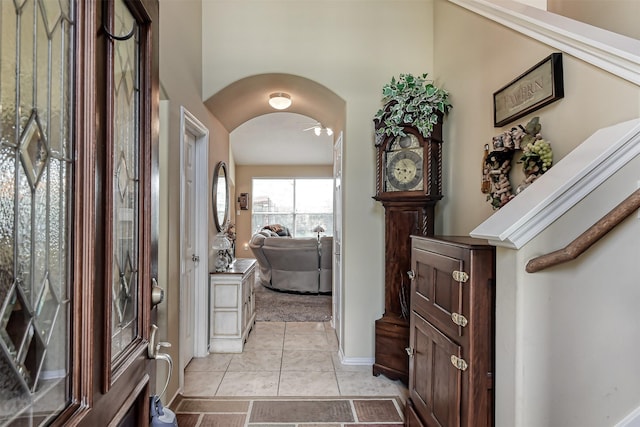 3626 Avalon Spring Ln, Spring, TX 77386 - entryway with arched walkways and baseboards