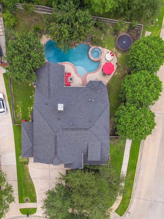 13926 Wessex Park Dr, Cypress, TX 77429 - drone / aerial view of a pool area