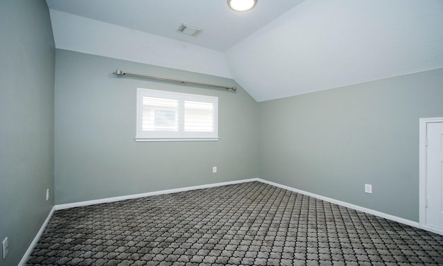 15915 Angler Bend Dr, Houston, TX 77044 - bonus room featuring vaulted ceiling, carpet flooring, and baseboards