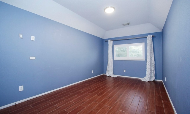 15915 Angler Bend Dr, Houston, TX 77044 - spare room featuring baseboards, wood finished floors, and lofted ceiling
