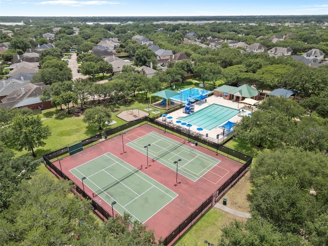 21519 Canyon Terrace Ln, Katy, TX 77450 - bird's eye view of a pool