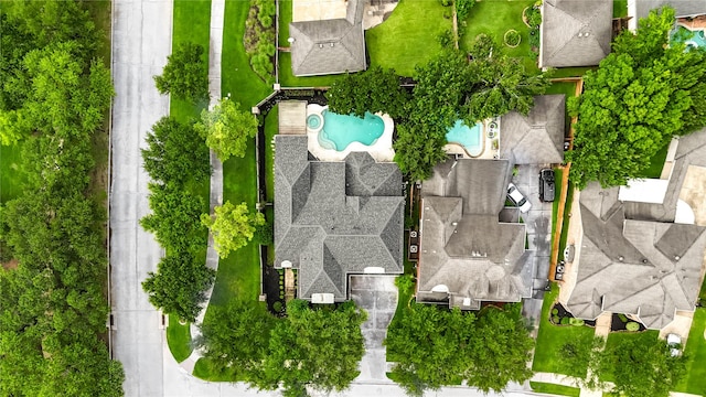 21622 Sabine Pass Ct, Katy, TX 77450 - aerial view of property's location featuring a pool and property parcel outlined