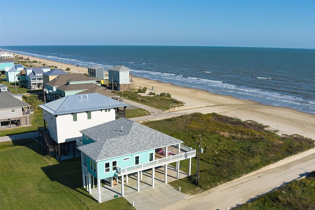 852 W Lazy Ln, Crystal Beach, TX 77650 - view from above of property featuring expansive coastline