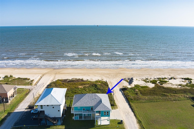 852 W Lazy Ln, Crystal Beach, TX 77650 - aerial view of extended coastline