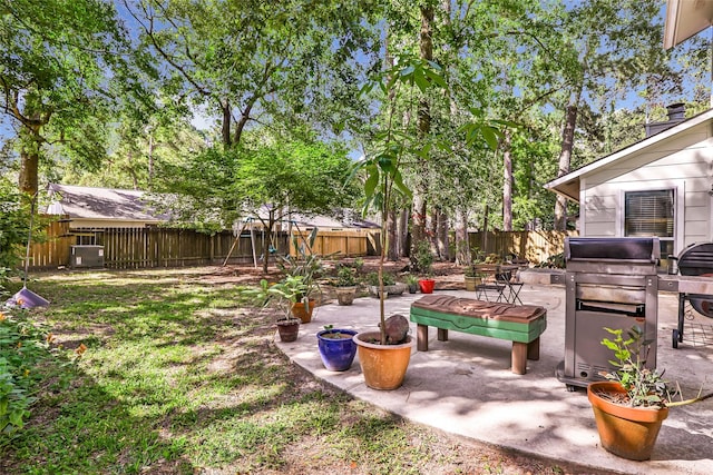 3734 Glade Forest Dr, Kingwood, TX 77339 - fenced backyard with a patio
