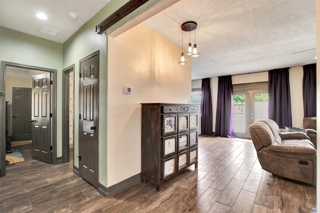 6706 Lindale Manor Ct, Spring, TX 77379 - interior space with dark wood-style flooring