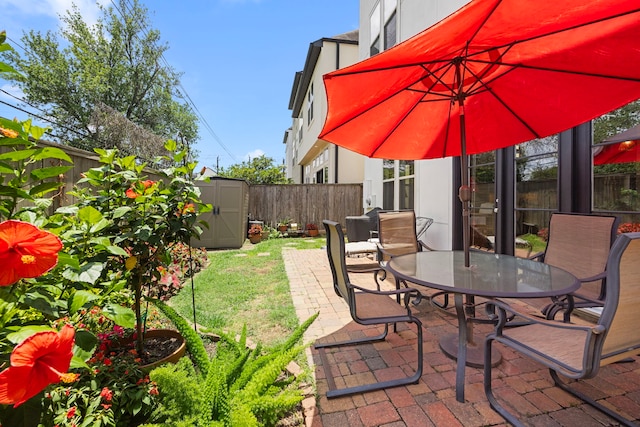 1616 Wrenwood Lks, Houston, TX 77043 - fenced backyard with outdoor dining area and a patio