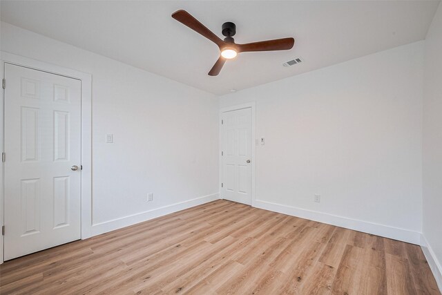 19803 Packwood Dr, Katy, TX 77449 - spare room with light wood-style floors and ceiling fan