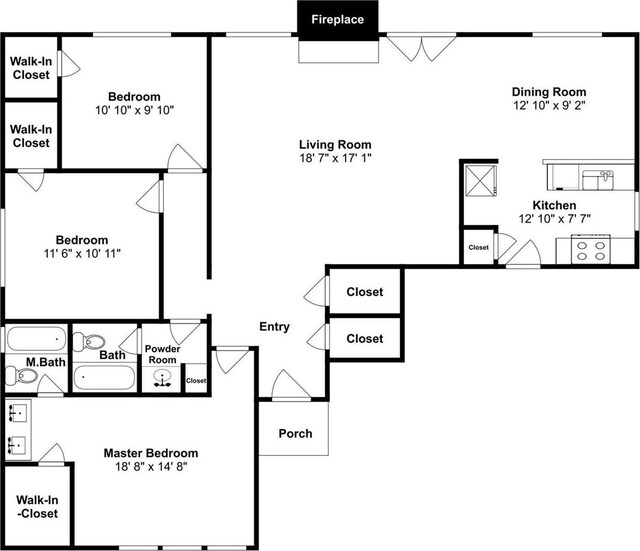 19803 Packwood Dr, Katy, TX 77449 - view of room layout