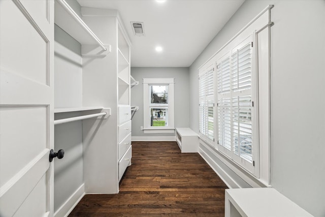 1819 Oxford St, Houston, TX 77008 - spacious closet with dark wood-style flooring