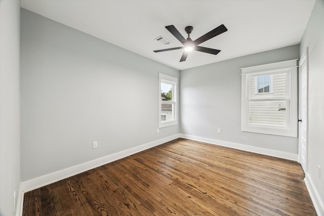 1819 Oxford St, Houston, TX 77008 - unfurnished room featuring wood finished floors and a ceiling fan
