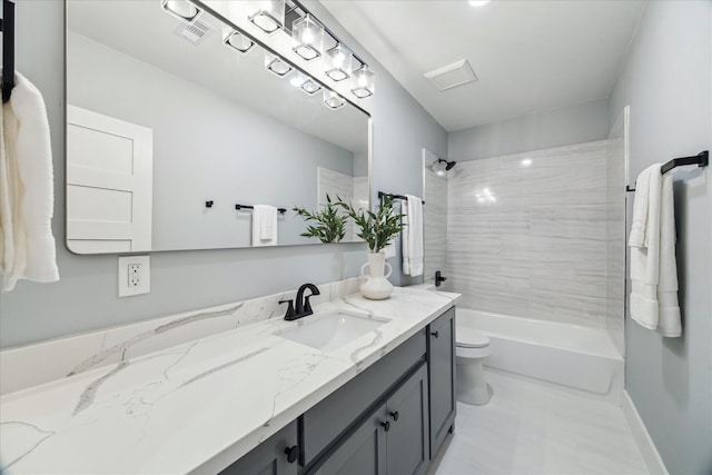 1819 Oxford St, Houston, TX 77008 - full bathroom with vanity and shower / bath combination
