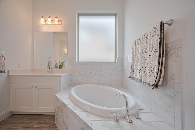 18003 Winding Willow Oak Way, Cypress, TX 77433 - bathroom featuring vanity and a bath