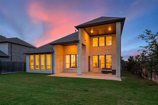 18003 Winding Willow Oak Way, Cypress, TX 77433 - back of property featuring a patio area, brick siding, and a fenced backyard