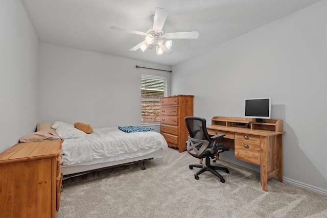 6403 Sagewalk Ct, Spring, TX 77379 - bedroom featuring carpet floors, ceiling fan, and an office area