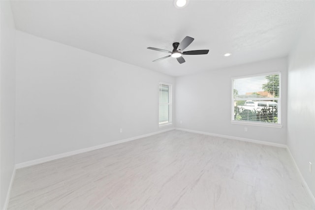 7211 Autumn Grove Dr, Houston, TX 77072 - unfurnished room with baseboards, recessed lighting, and a ceiling fan