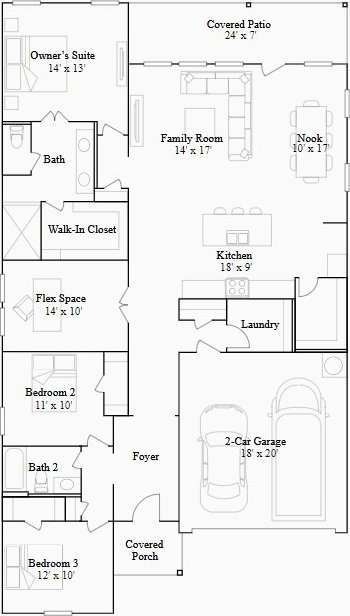 10611 Autumn Trace Dr, Beasley, TX 77417 - home floor plan