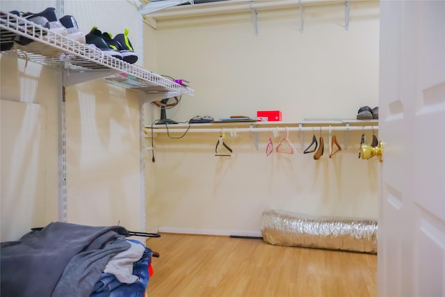 1007 Prune St, La Marque, TX 77568 - spacious closet with wood finished floors