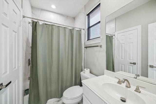 1814 Rosalie St, Houston, TX 77004 - full bathroom with vanity and shower / tub combo with curtain