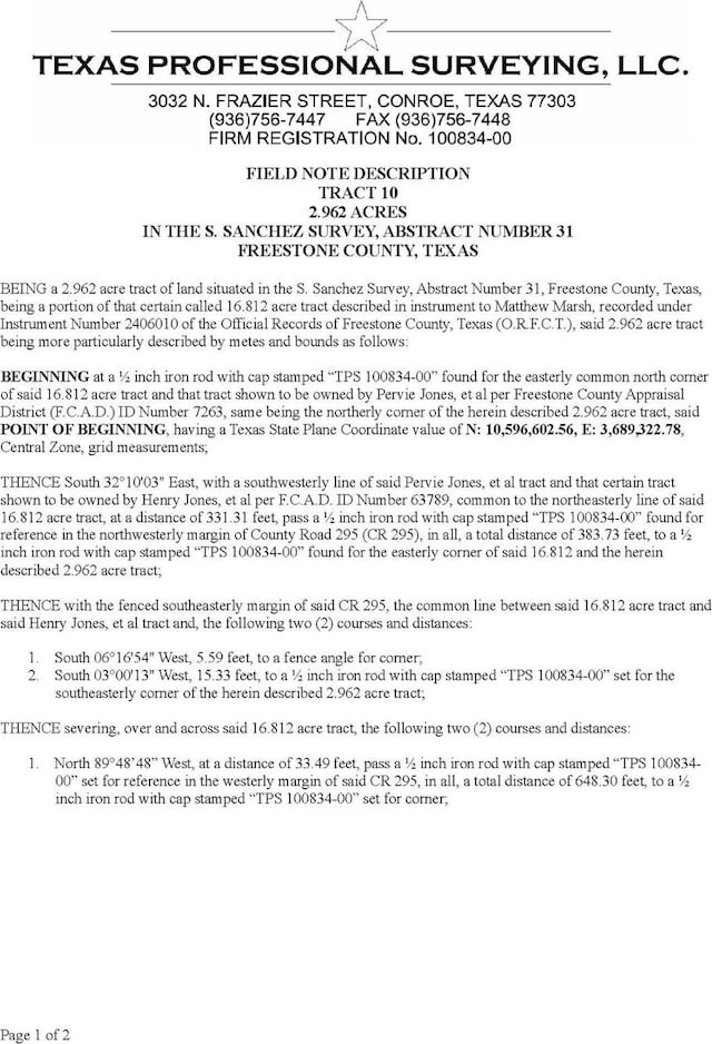 TRACT10 Fcr 295, Oakwood, TX 75855