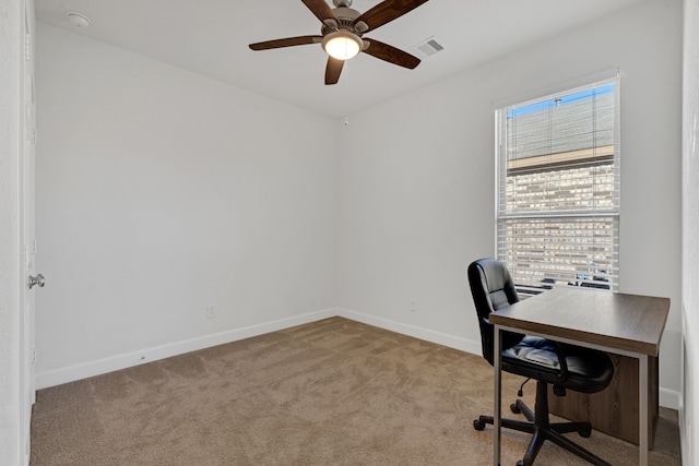 15307 Oakheath Colony Ln, Houston, TX 77044 - unfurnished office with carpet flooring and ceiling fan