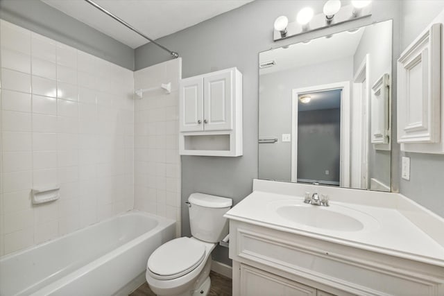 28519 Peper Hollow Ln, Spring, TX 77386 - full bath with toilet, vanity, and  shower combination