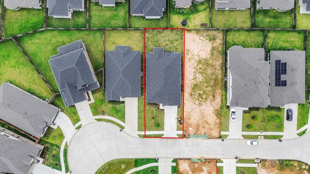 15885 Hayes Market Loop, Conroe, TX 77302 - aerial view of residential area with property parcel outlined
