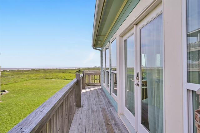 839 S Monkhouse Dr, Crystal Beach, TX 77650 - deck featuring a yard