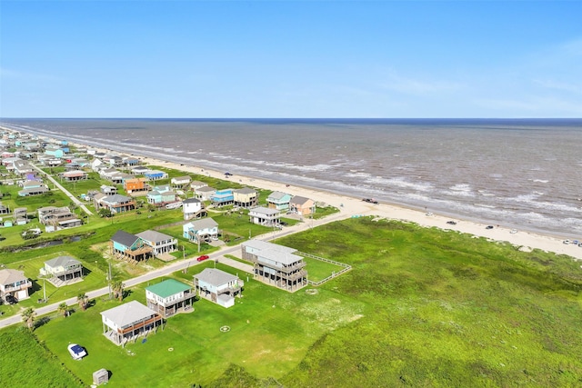 839 S Monkhouse Dr, Crystal Beach, TX 77650 - aerial perspective of suburban area with waterfront with a beach