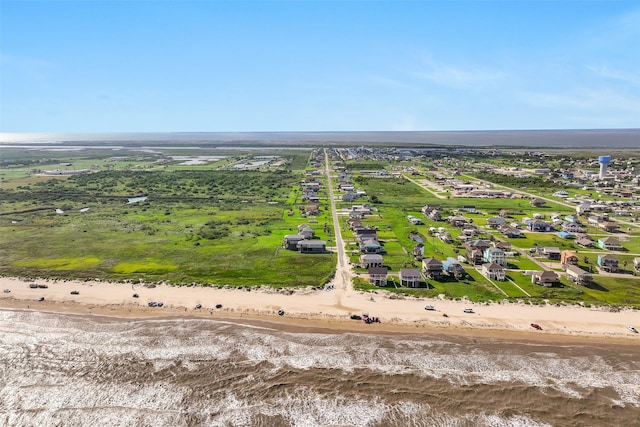 839 S Monkhouse Dr, Crystal Beach, TX 77650 - drone / aerial view of waterfront with a beach