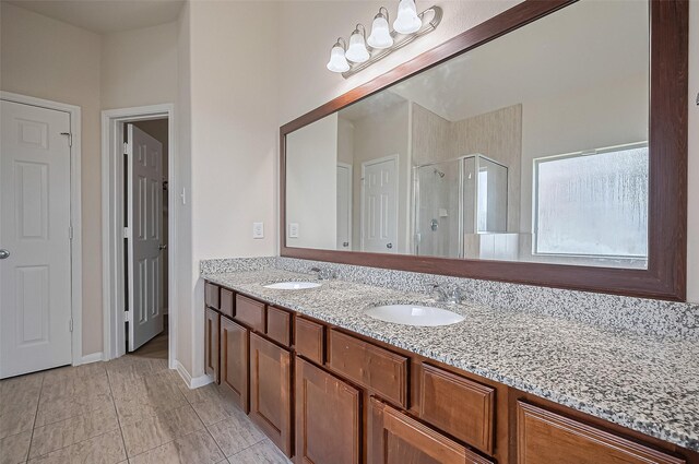3934 Medici Ct, Missouri City, TX 77459 - bathroom with a stall shower and double vanity