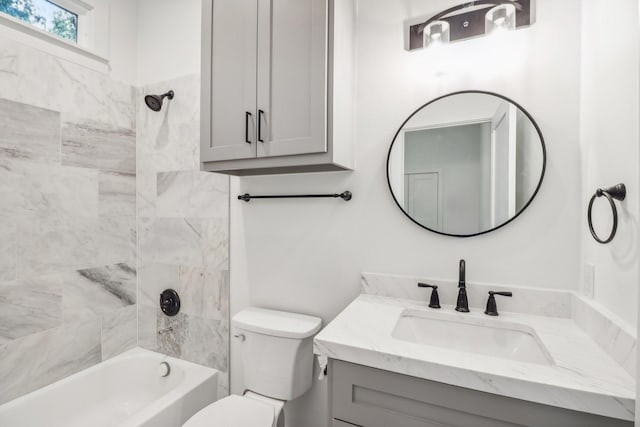 412 Hawthorne St, Houston, TX 77006 - full bath featuring toilet, vanity, and shower / bath combination