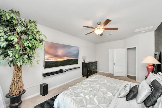 24810 Puccini Pl, Katy, TX 77493 - bedroom featuring carpet flooring, ceiling fan, and baseboards