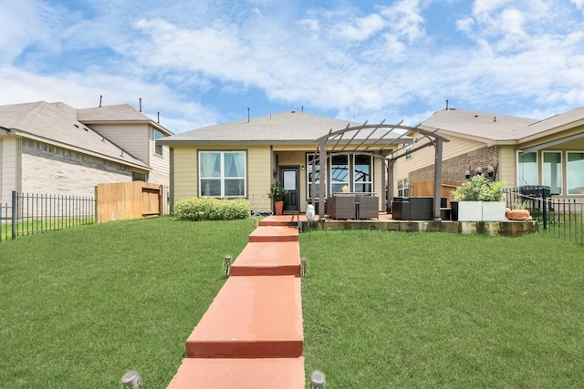 24810 Puccini Pl, Katy, TX 77493 - view of front of home featuring a pergola and a hot tub