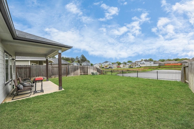 1110 Bending Trail Dr, Tomball, TX 77375 - view of yard with a residential view, a patio area, and central air condition unit