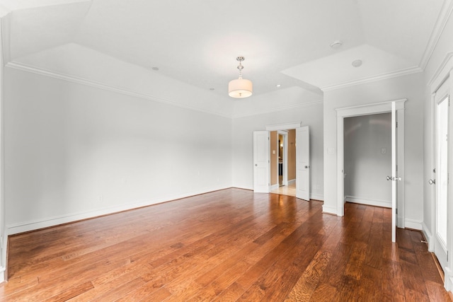 44 Vinebrook Rd, The Woodlands, TX 77380 - empty room with crown molding, hardwood / wood-style flooring, and baseboards