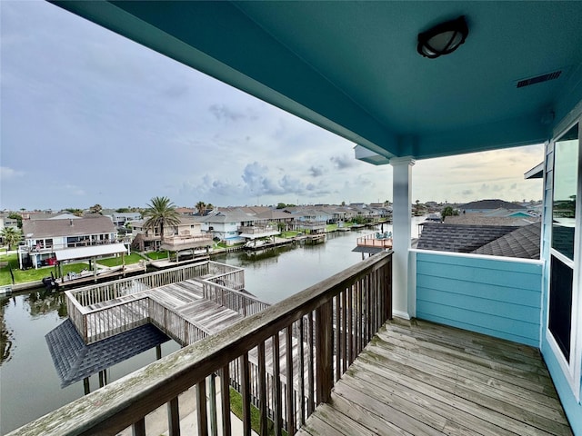 1177 Sailfish St, Bayou Vista, TX 77563 - balcony featuring a water view and a residential view