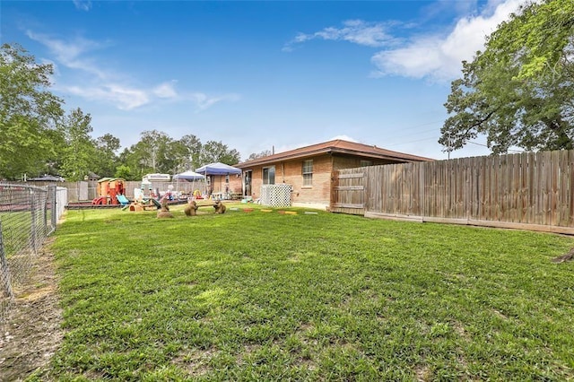 5302 Treaschwig Rd, Spring, TX 77373 - view of yard with a playground