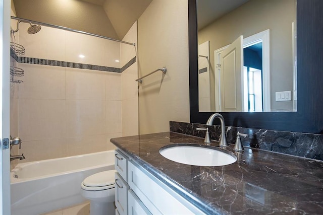 9948 Woodwind Ln N, Houston, TX 77025 - full bathroom with vanity, toilet, and  shower combination
