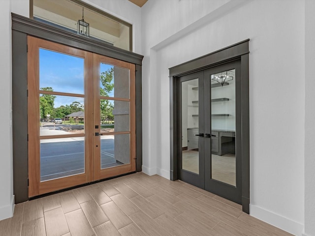 17107 Alara Dr, Splendora, TX 77372 - doorway featuring french doors and baseboards