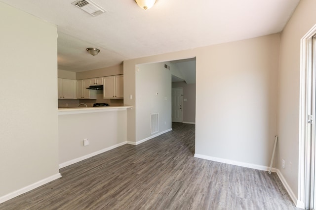 6930 Caddo Lake Ln, Houston, TX 77083 - unfurnished living room featuring wood finished floors and baseboards