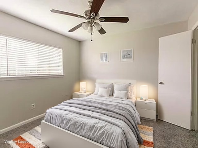 6930 Caddo Lake Ln, Houston, TX 77083 - bedroom with carpet floors, multiple windows, and ceiling fan