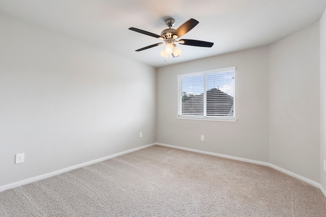 4438 Stephanie Park Ln, Conroe, TX 77304 - spare room with light carpet and a ceiling fan