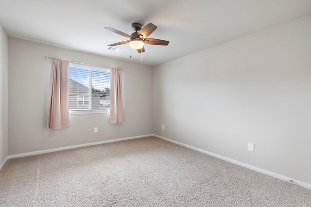 4438 Stephanie Park Ln, Conroe, TX 77304 - unfurnished room with ceiling fan and carpet flooring