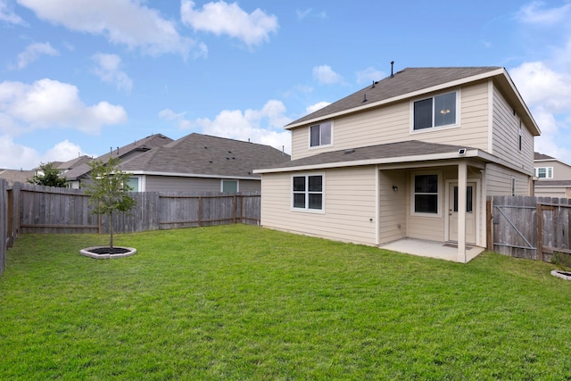 4438 Stephanie Park Ln, Conroe, TX 77304 - back of house with a fenced backyard and a patio