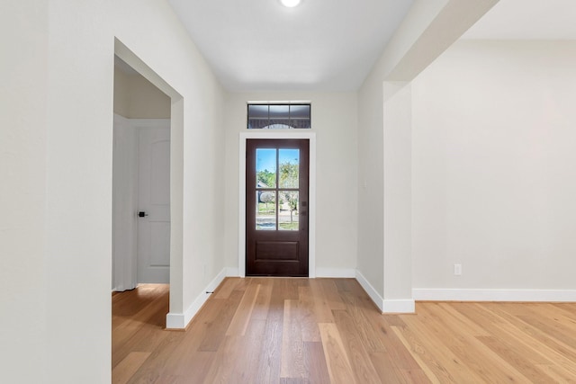 23135 Tranquil Springs Ln, Katy, TX 77494 - entryway with light wood-type flooring and baseboards