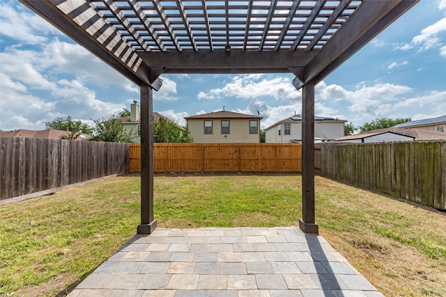 12034 Audubon Hill Ct, Houston, TX 77038 - view of yard with a pergola and a patio area