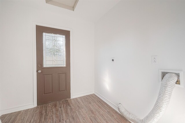 607 Speed St, Wharton, TX 77488 - foyer featuring wood finished floors and baseboards