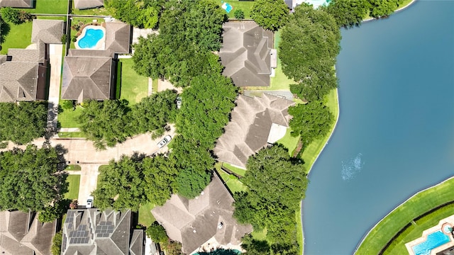 6219 Mound Airy Ct, Sugar Land, TX 77479 - aerial view of a pool area and a large body of water